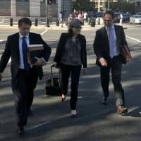 Kyle Freeny (center) and Andrew Weissmann (right), members of special counsel Robert Mueller\'s team of prosecutors investigating potential ties between Russia and U.S. Presidential Donald Trump\'s 2016 campaign, leave court in Washington in 2017. | REUTERS