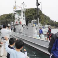 The No. 7 Katsu Maru leaves the port of Taiji, Wakayama Prefecture, on Friday to join the last mission of a scientific research whaling program before Japan resumes commercial whaling, from July 1, for the first time in 31 years. | KYODO