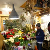 Tsuyoshi Hirasawa recently closed his small flower shop in Tokyo\'s Bunkyo Ward. | ALEX MARTIN