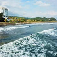 Some of the best waves in the country: Surfing on Aoshima Beach, Miyazaki Prefecture. | OSCAR BOYD