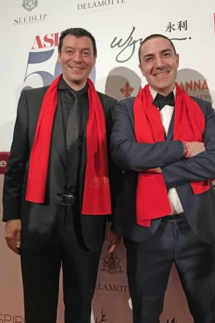 Winning pair: Luca Fantin (left) and Fabrizio Fiorani of Bulgari Il Ristorante had a second reason to celebrate after Fiorani won the Asia