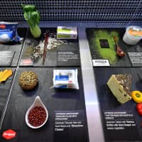 A fusion of Italian and Japanese ingredients at a Foodex Japan 2019 exhibitor. | YOSHIAKI MIURA