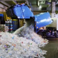 Plastic (not so) fantastic: Plastic waste, such as the kind produced from PET bottles, is often shipped abroad from Japan. | KYODO