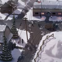 A concept art images for \"East of the Rockies,\" an augmented reality storytelling app that follows the journey of Yuki, a 17-year-old girl who is sent to an internment camp in Canada during World War II. | COURTESY OF NFB AND JAM3