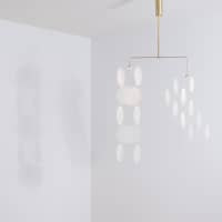 Baku Sakashita\'s Suki lights move with airflow and gently rotate and sway. | BAKU SAKASHITA/STUDIO BAKU