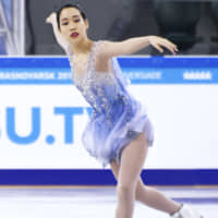 Mai Mihara won the Winter Universiade in Russia on Saturday with a strong free skate. | KYODO