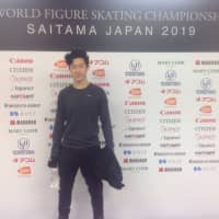 Nathan Chen is seen on Monday night at Saitama Super Arena. | JACK GALLAGHER
