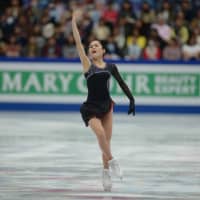 Satoko Miyahara finished sixth at the world championships with a combined score of 215.95. | DAN ORLOWITZ
