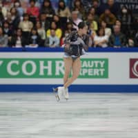 Rika Kihira finished second in the free skate with a score of 152.59, but narrowly missed out on a podium spot after ending the competition in fourth with a combined score of 223.49. | DAN ORLOWITZ