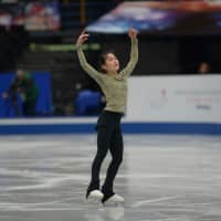 Satoko Miyahara practices her short program. | DAN ORLOWITZ
