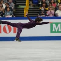Reigning Four Continents and Japanese national champion Shoma Uno leaps during his short program. | DAN ORLOWITZ