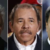 This image combo shows (from left) Cuban President Miguel Diaz-Canel, Nicaraguan President Daniel Ortega and Venezuelan President Nicolas Maduro. The Trump administration on Wednesday intensified its crackdown on Cuba, Nicaragua and Venezuela, rolling back Obama administration policy and announcing new restrictions and sanctions against the three countries. | AP