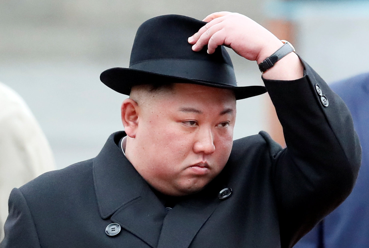 North Korean leader Kim Jong Un arrives in Vladivostok, Russia, on Wednesday. | REUTERS