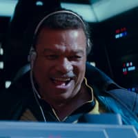 Billy Dee Williams as Lando Calrissian is shown in a scene from \"Star Wars: Episode IX.\" | AP