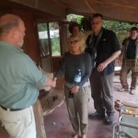 American tourist Kim Endicott is seen Monday following her rescue after being kidnapped by unknown gunmen in Uganda\'s Queen Elizabeth National Park. Ugandan police said on Sunday they had rescued Endicott and her guide, Jean-Paul Mirenge. | WILD FRONTIERS / VIA AP