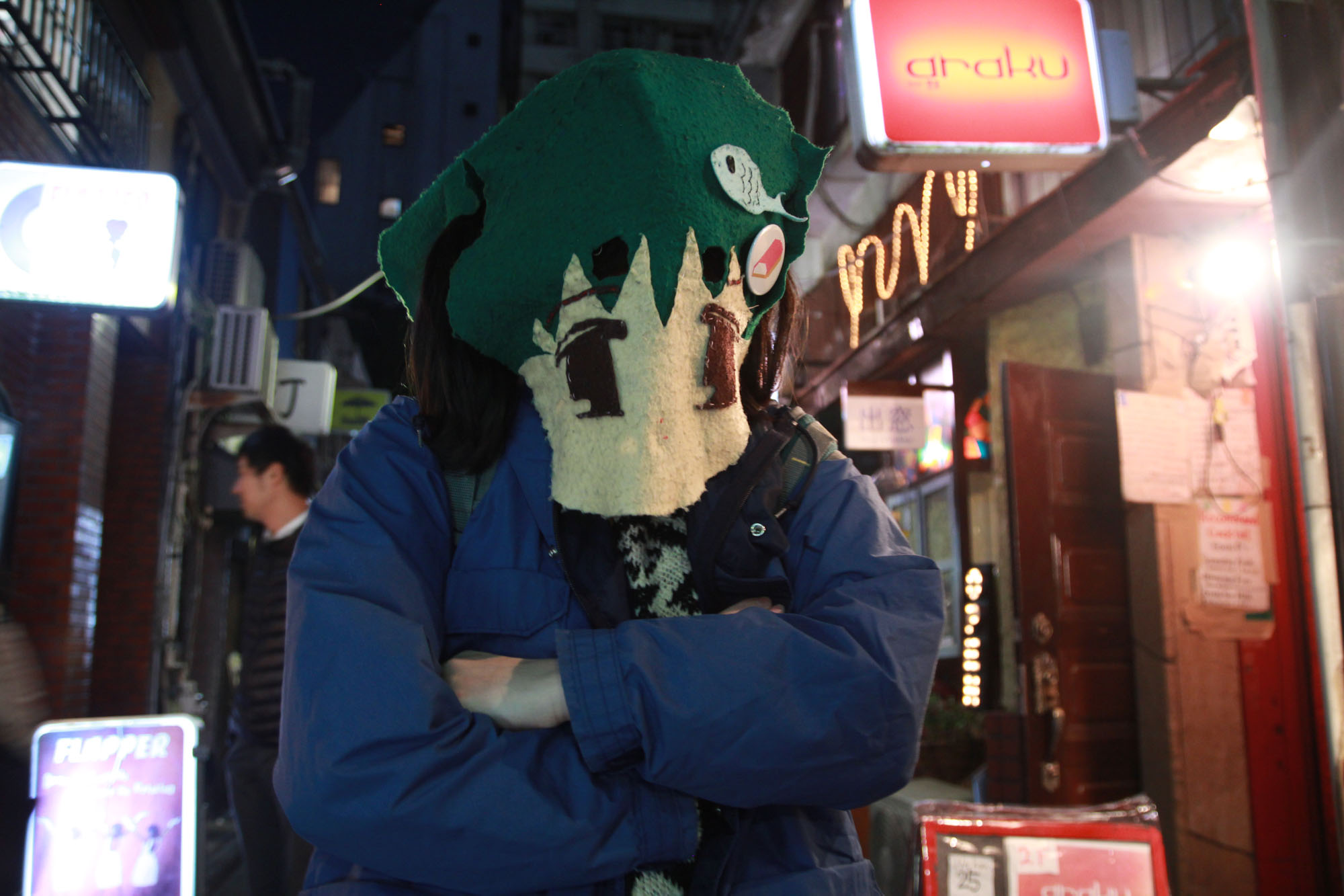 Behind the mask: Hiding their identity behind felt hasn't stopped musician emamouse from gaining  a cult following. | KAZUTO OKAWA