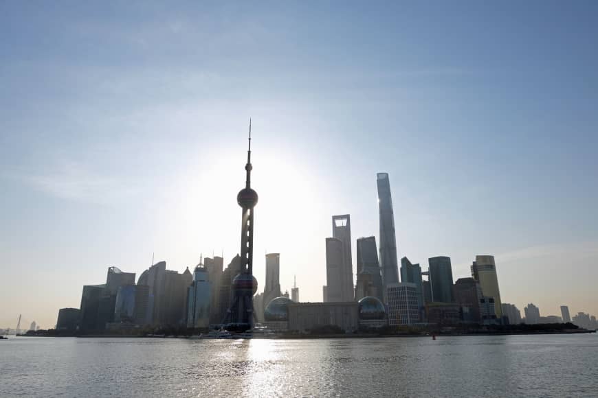 Stunning skyline: The view toward Lujiazui, Shanghai