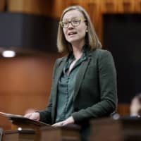 Canada\'s Democratic Institutions Minister Karina Gould speaks in the House of Commons on Parliament Hill in Ottawa Monday. | REUTERS