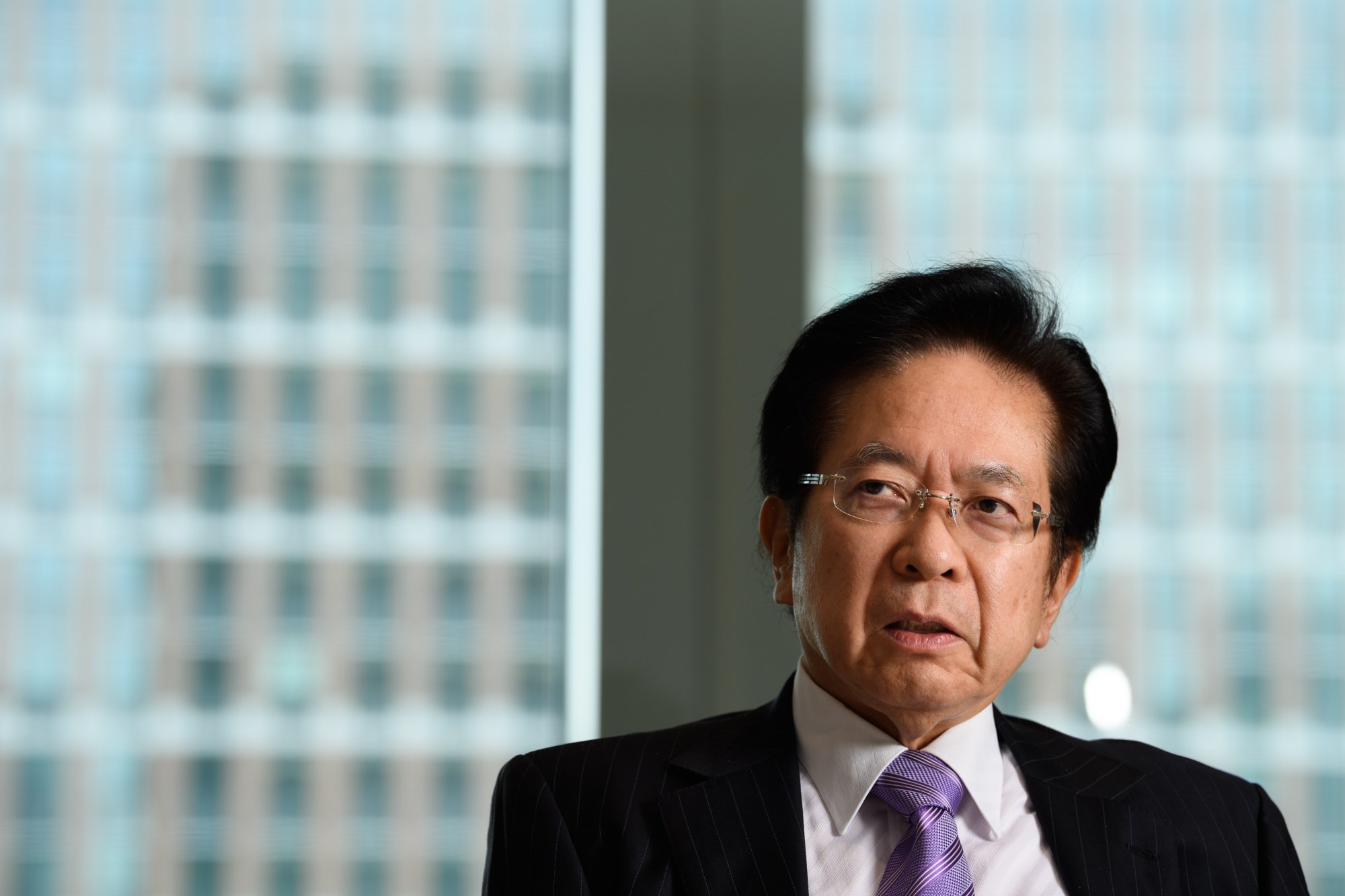 Etsuro Honda, former economic adviser to Prime Minister Shinzo Abe, is interviewed in Tokyo last Wednesday. | BLOOMBERG