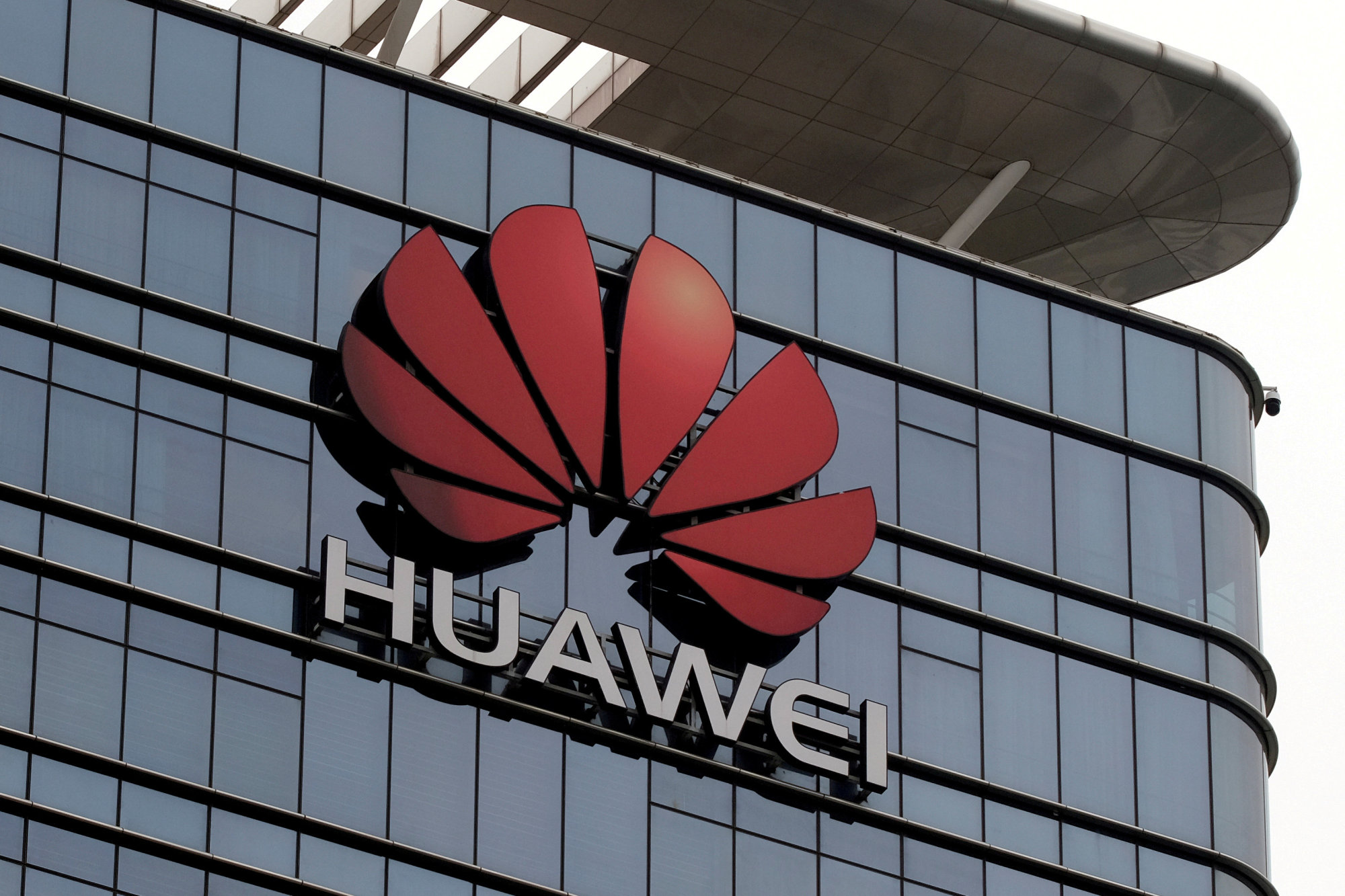 The Huawei logo is pictured outside Huawei's factory campus in Dongguan, Guangdong province, China, March 25. | REUTERS