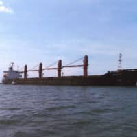 The freigher Wise Honest is seen. North Korea\'s ambassador to the United Nations, Kim Song, on Tuesday warned the U.S. that its seizure of the ship could have consequences on the future of U.S.-North Korean relations. | HO / US ATTORNEY\'S OFFICE / VIA AFP-JIJI