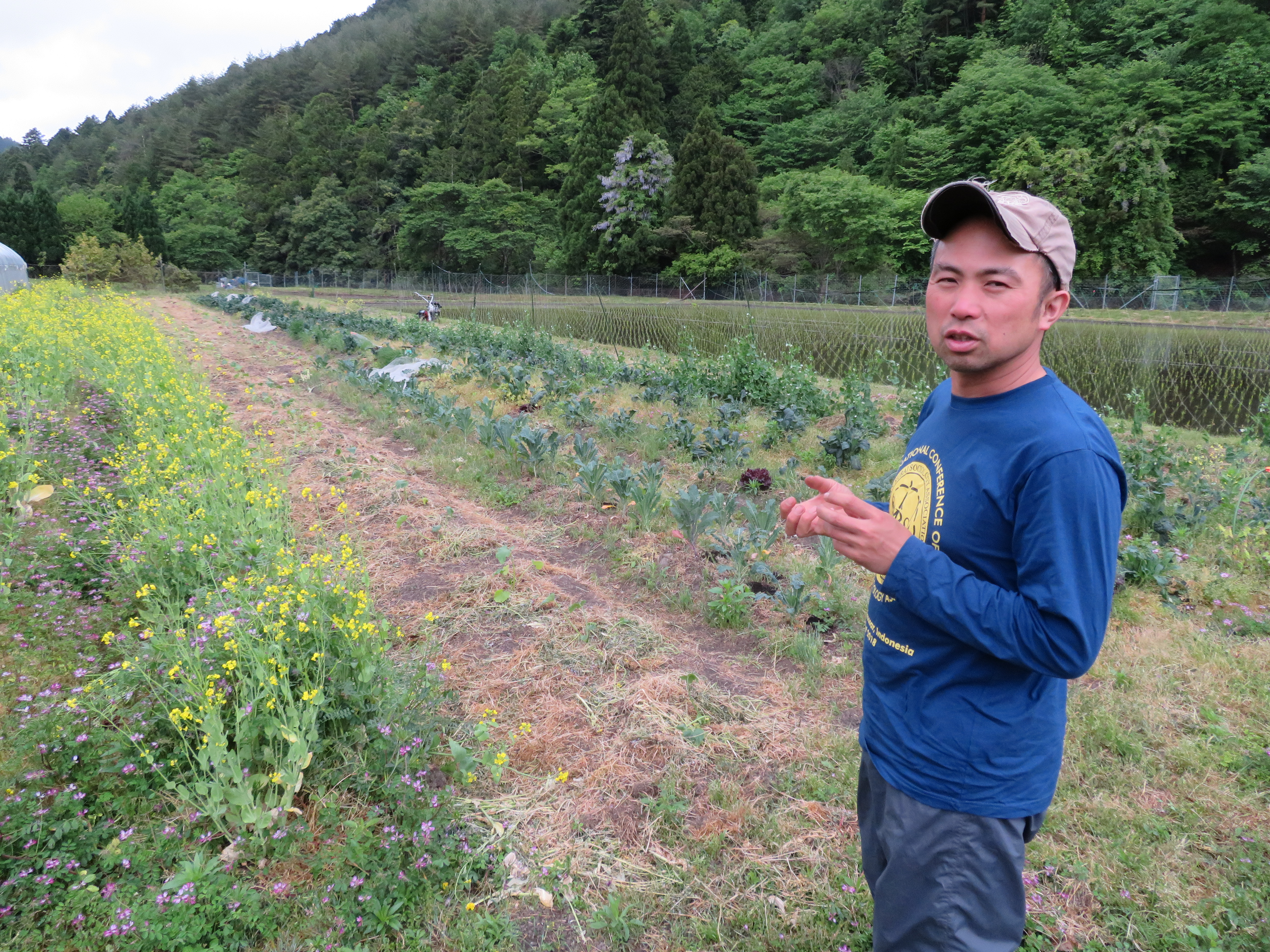 Naoya Matsudaira, an organic farmer in the city of Kyoto’s rural Keihoku district, notes that more needs to be done to encourage small, local, community-based farms.  | Eric Johnston