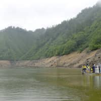 Yagisawa Dam in Gunma Prefecture is seen in June 2016. | KYODO