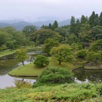 The grounds of Shugakuin Imperial Villa blend seamlessly with the surrounding landscape. | STEPHEN MANSFIELD