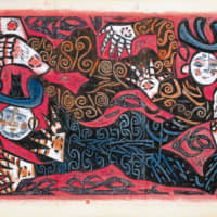 Shiko Munakata\'s \"Oshira-sama: The Flying Silkworm Deities\" (1968) | MUNAKATA SHIKO MEMORIAL MUSEUM