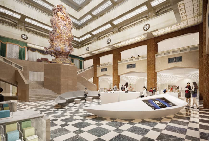 A rendering of the Nihonbashi Mitsukoshi department store renewal plans.