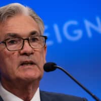Federal Reserve Chairman Jerome Powell speaks at the \"C. Peter McColough Series on International Economics: A Conversation with Jerome H. Powell\" at the Council on Foreign Relations in New York Tuesday. | REUTERS