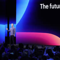 Facebook CEO Mark Zuckerberg makes the keynote speech at F8, the Facebook\'s developer conference, in San Jose, California, April 30. Facebook\'s stock is plunging following a Wall Street Journal report that the Federal Trade Commission will lead any antitrust investigation into the company as part of an arrangement that would give the Justice Department oversight of Google. | AP