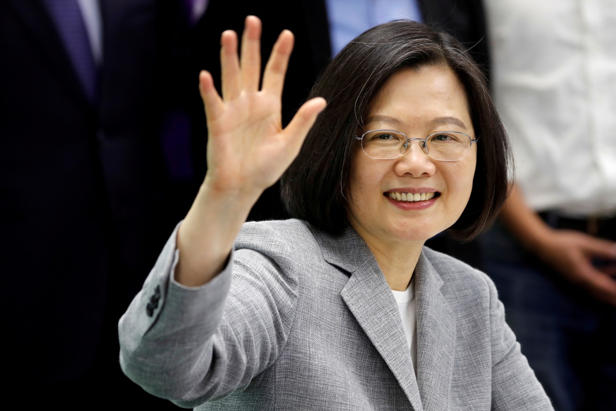 Taiwan President Tsai Ing-wen attends a ceremony to sign up for Democratic Progressive Party's 2020 presidential candidate nomination in Taipei in March. | REUTERS
