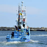 A whaling vessel departs from Abashiri port in eastern Hokkaido on June 1 to take part in the last round of what Japan calls research whaling off the Pacific coast ahead of the country\'s withdrawal from the International Whaling Commission at the end of June, followed by a return to commercial whaling. | KYODO