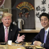 Despite Prime Minister Shinzo Abe\'s efforts to build a strong rapport with Donald Trump, the U.S. president hasn\'t softened his position on bilateral trade and security issues. | BLOOMBERG