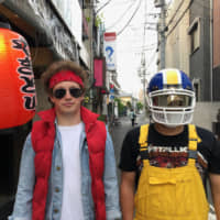 \'80s to the max: Joe (left) and Aiki Kiyohisa, better known as Cyborg Joe and Ai-Kid, respectively, are fusing 1980s synth-pop with modern day Tokyo issues. | PATRICK ST. MICHEL