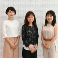 From left: Kana Minamidate, Eriko Ieda and Yui Takayama of Shiseido Co. | YOSHIAKI MIURA