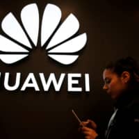 A Huawei store in Vina del Mar, Chile, is seen Sunday. | REUTERS