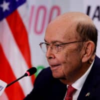 U.S. Commerce Secretary Wilbur Ross speaks during a meeting with businessmen in the American Chamber of Commerce in Sao Paulo Tuesday. | REUTERS