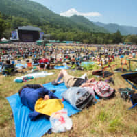 Taking it easy: For those who can\'t get to Fuji Rock, some of the acts, including some headliners, will have their sets live streamed. | JAMES HADFIELD
