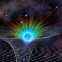 The star known as S0-2, which made its closest approach to the supermassive black hole at the center of the Milky Way in 2018, is shown in this U.S. National Science Foundation image released on Thursday. | NATIONAL SCIENCE FOUNDATION / VIA REUTERS