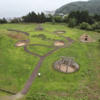 The Ofune site in Hakodate, Hokkaido, is one of the archaeological sites in northern Japan that the government plans to submit as a candidate for World Heritage recognition. | HAKODATE BOARD OF EDUCATION / VIA KYODO