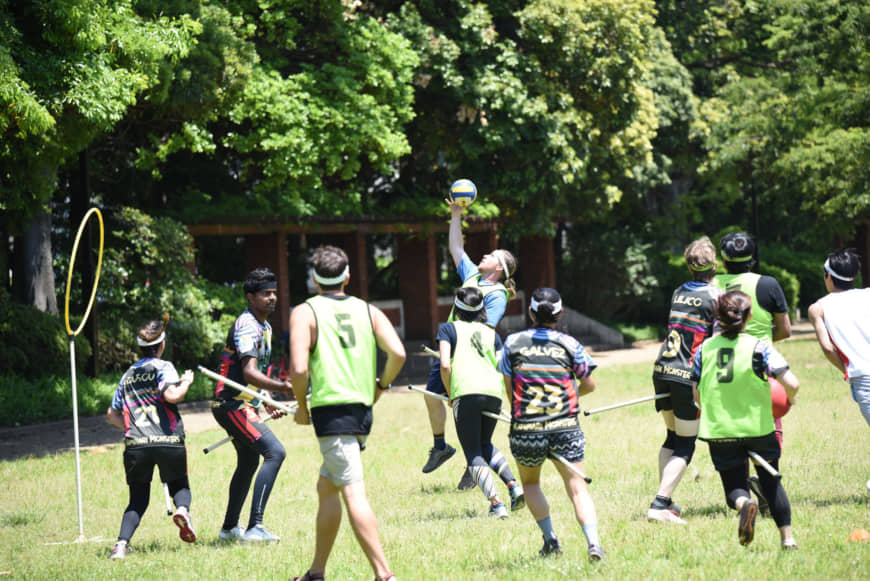 Mixed match: Quidditch teams are not segregated by gender, which allows for a wide variety of fans to get in on the action. | DAN ORLOWITZ