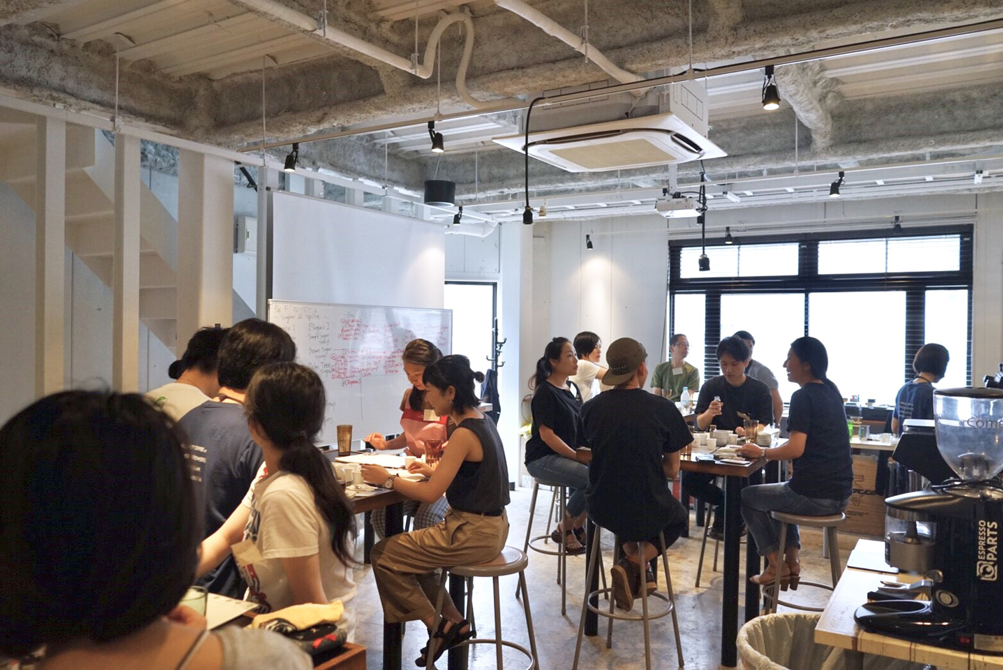 Bean brains: Students gather in the Barista Training Lab Tokyo room. | COURTESY OF UNLIMITED