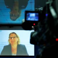 German Environment Minister Svenja Schulze addresses a news conference via live video link from the city of Bottrop about the Special Report on Climate Change and Land of the United Nations Intergovernmental Panel on Climate Change (IPCC), in Berlin Thursday. | REUTERS