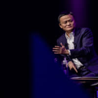 Jack Ma, chairman of Alibaba Group Holding Ltd., is interviewed at the Viva Technology conference in Paris in May. | BLOOMBERG