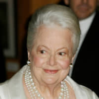 Actress Olivia de Havilland, then-89, two-time Academy Award winner, arrives for the \'Academy Tribute to Olivia de Havilland\' at the Academy of Motion Picture Arts &amp; Sciences, Beverly Hills, California, in 2006. | FRED PROUSER / VIA REUTERS