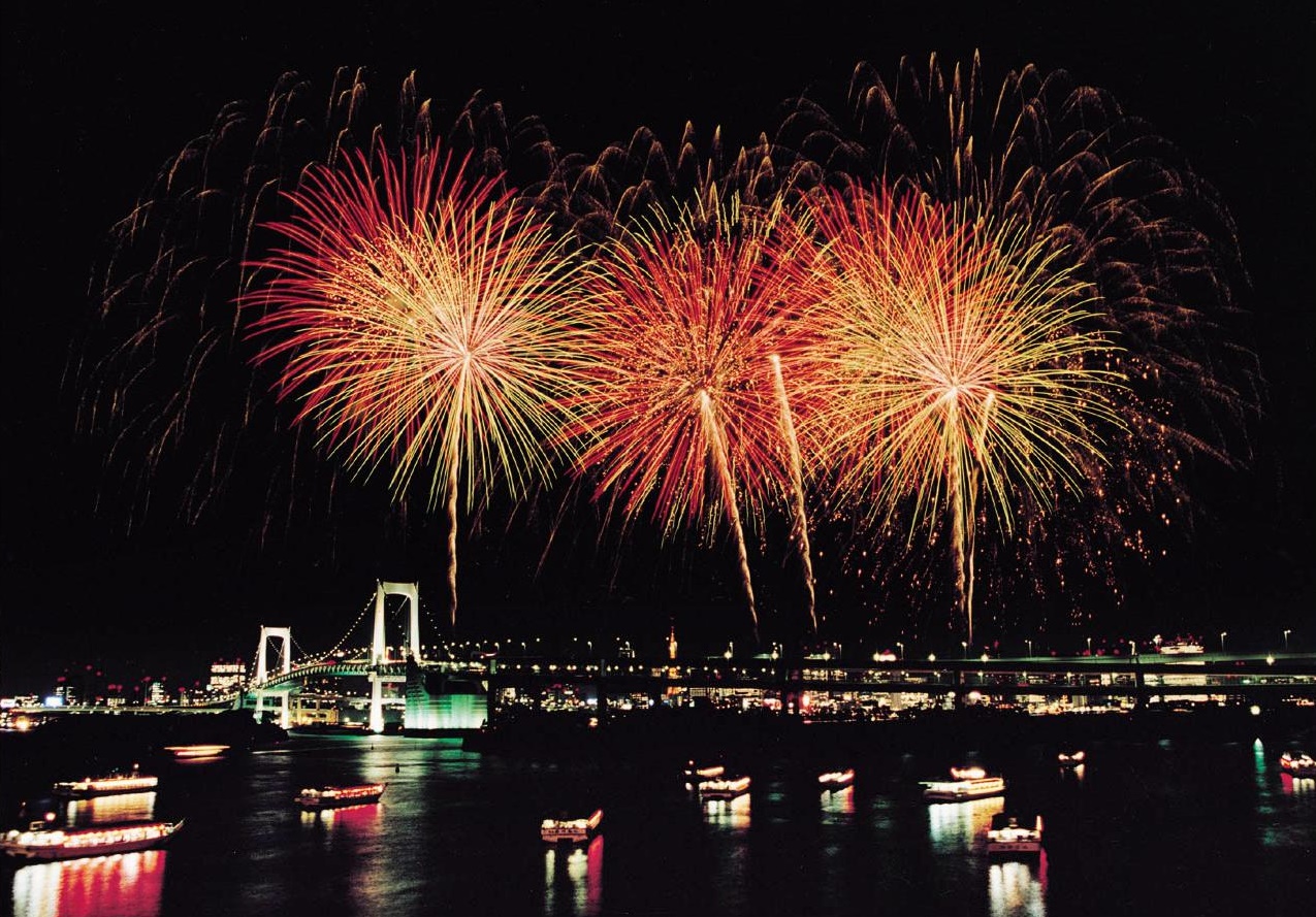 Fewer fireworks events are planned next summer in Tokyo due to the Olympics. | CHUO CITY TOURISM ASSOCIATION / VIA KYODO