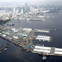 Yokohama has announced it will bid to host a casino resort at Yamashita Wharf. | KYODO