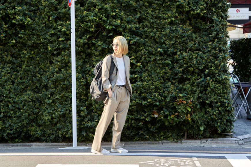 Smart wear: Menswear store Fabric Tokyo is offering to tailor 'men's style' suits in women's sizes. | FABRIC TOKYO